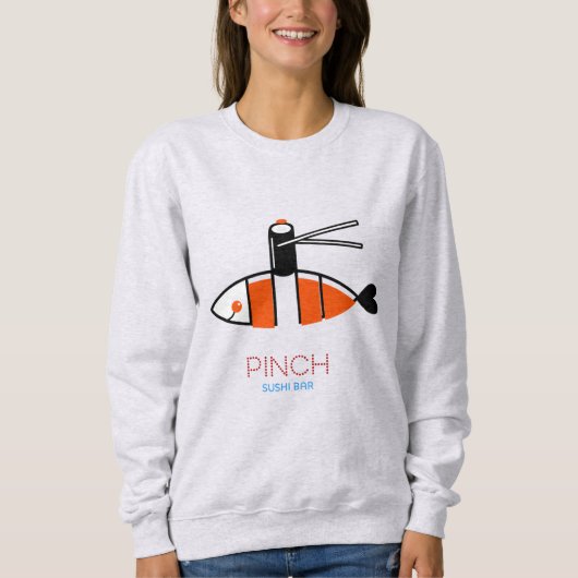 Sweatshirt Bar à sushi Pinch (Devant)