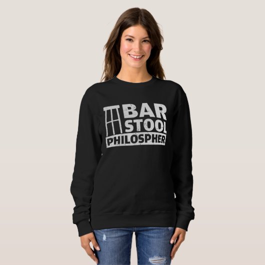 Sweatshirt Bar Stool Philosopher Bar  Bar (Devant entier)