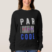 Sweatshirt Bar Style Code Modern Barcode Programming T-Shirt (Devant)