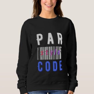 Sweatshirt Bar Style Code Modern Barcode Programming T-Shirt