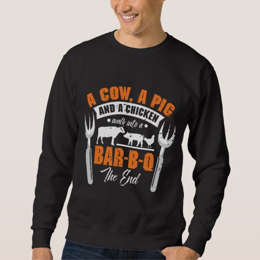 Sweatshirt Barbecue BBBQ Summer Love Story Grill (Devant)