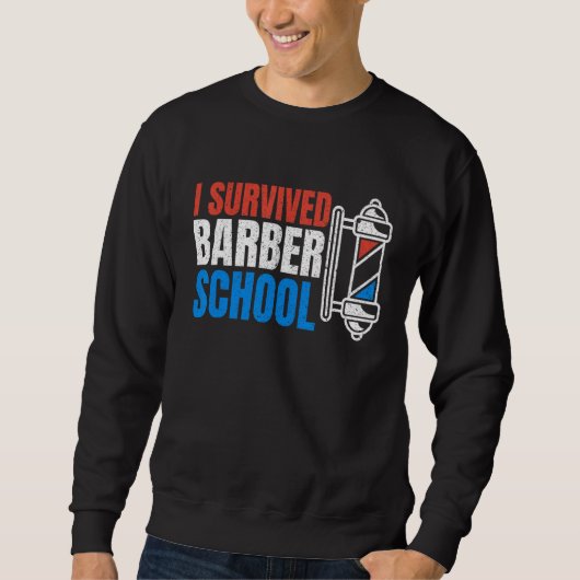 Sweatshirt Barber School Barbershop - Coiffeur (Devant)