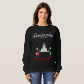 Sweatshirt Barcelone Appelle Espagne Souvenir (Devant entier)