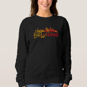 Sweatshirt Barcelone Espagne Barcelone Espagne Barcelone Espa