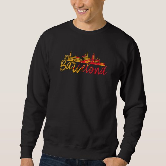 Sweatshirt Barcelone Espagne Barcelone Espagne Barcelone Espa (Devant)