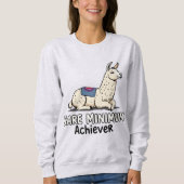 Sweatshirt Bare Minimum Achiever Funny Llama Lazy Humor  (Devant)