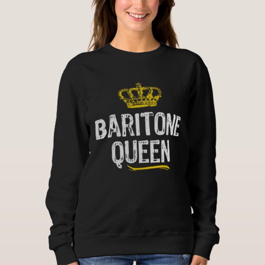 Sweatshirt Baritone Queen Women Girls Player  Cool Cute (Devant)