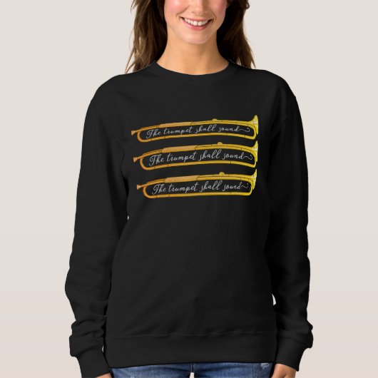 Sweatshirt Baroque trumpet player  natural trumpet  Handel's  (Devant)