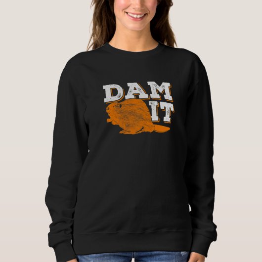 Sweatshirt Barrage pour un animal castor (Devant)