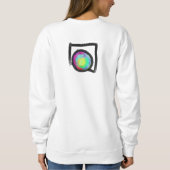 Sweatshirt Barre ronde dans un trou Carré Art Abstrait à port (Dos)