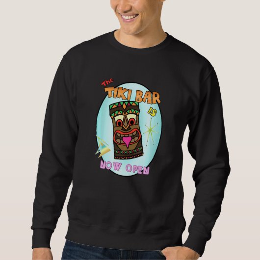 Sweatshirt Barre Tiki maintenant ouverte (Devant)