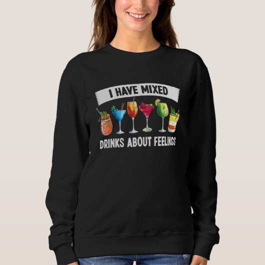 Sweatshirt Bartender J'Ai Des Boissons Mixtes Sentiments Bart (Devant)