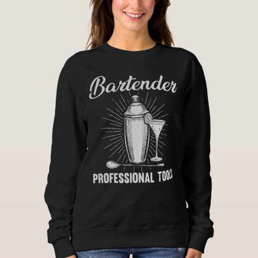Sweatshirt Bartender Professional Tools Shaker Cocktail Alcoh (Devant)
