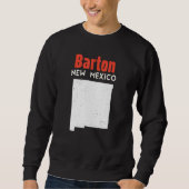 Sweatshirt Barton USA State America Travel New Mexican New Me (Devant)