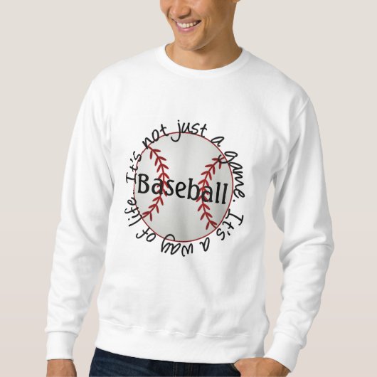 Sweatshirt Base-ball-son pas simplement un jeu (Devant)