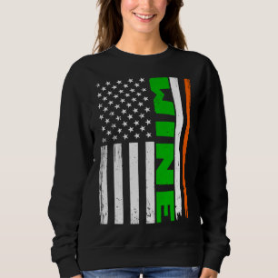 Sweatshirt Base de Jour de la Saint Patrick Drapeau Américain
