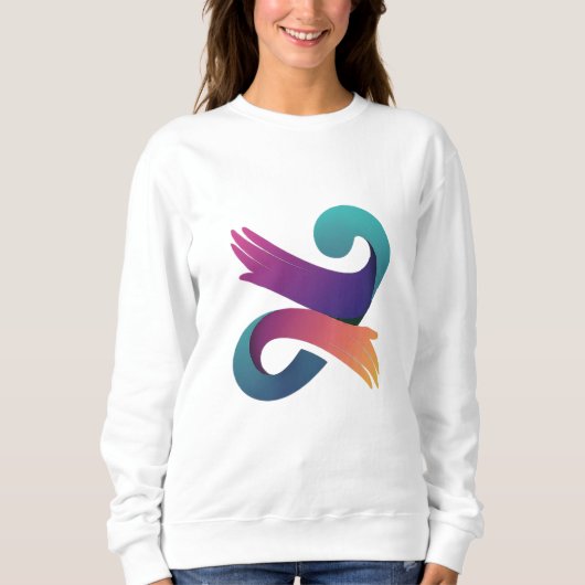 Sweatshirt Base graphique des femmes à main (Devant)