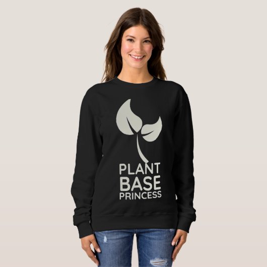 Sweatshirt Base plante Princesse (Devant entier)