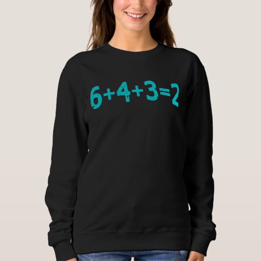 Sweatshirt Baseball 6432 Double Play  Math (Devant)