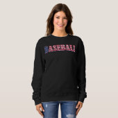 Sweatshirt Baseball American Flag  Baseball (Devant entier)