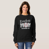 Sweatshirt Baseball Mom Fun Gift for Mom (Devant entier)