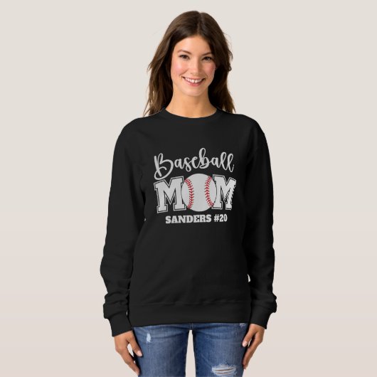 Sweatshirt Baseball Mom Fun Gift for Mom (Devant entier)