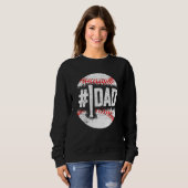 Sweatshirt Baseball Number One Daddy Son Baseball Father's Da (Devant entier)