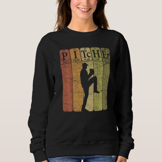 Sweatshirt Baseball Periodic Table Elements Nerd Baseball Pit (Devant)