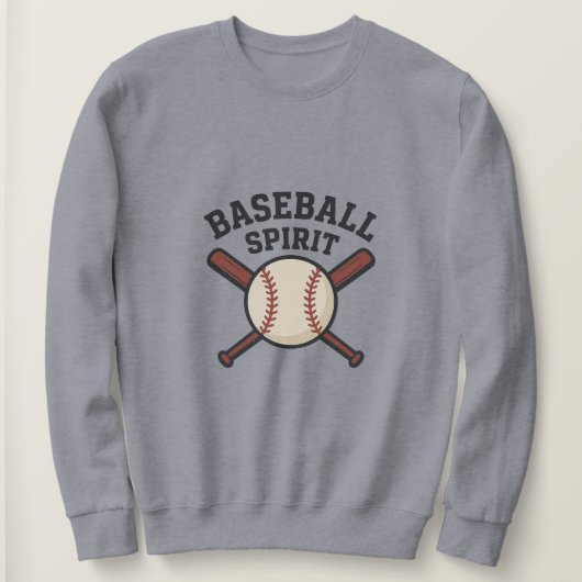 Sweatshirt Baseball Spirit - Design Logo sportif classique (Design devant)