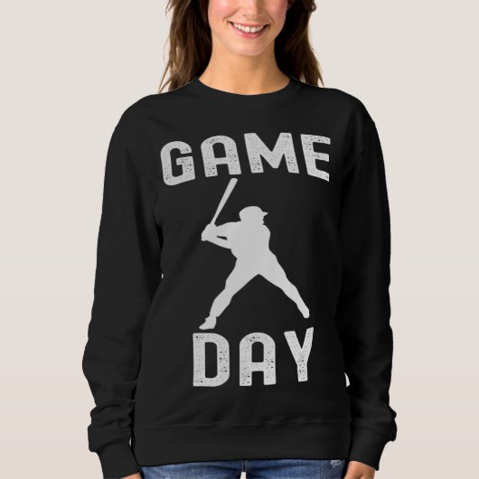 Sweatshirt Baseball Sports athlete  Cool Quotes Family (Devant)
