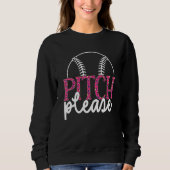 Sweatshirt Baseball Womens Leopard Pattern Softball Baseball (Devant)