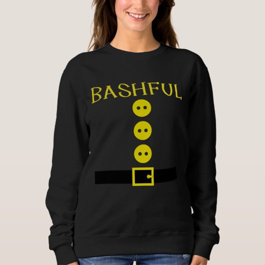 Sweatshirt Bashful Dwarf Costume Color Family Matching Group  (Devant)