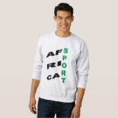 Sweatshirt basique pour hommes gris DESIGN AFRIQU (Devant entier)