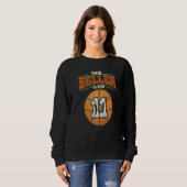 Sweatshirt Basket-ball 11e anniversaire fille Boy Bball 11 an (Devant entier)