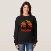 Sweatshirt Basket Phoenix Arizona Skyline (Devant entier)