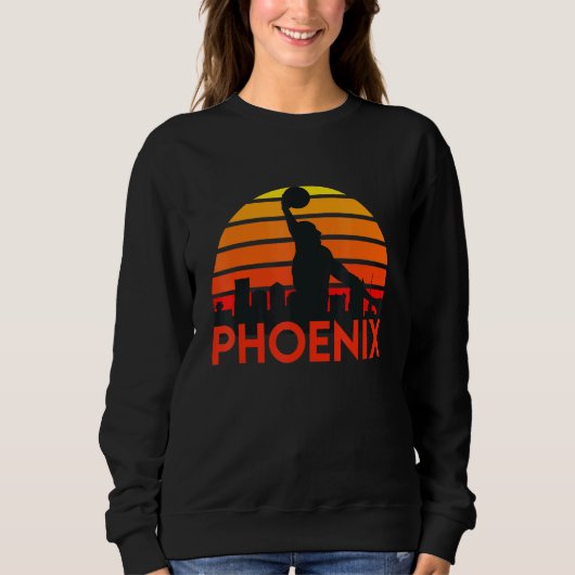 Sweatshirt Basket Phoenix Arizona Skyline (Devant)