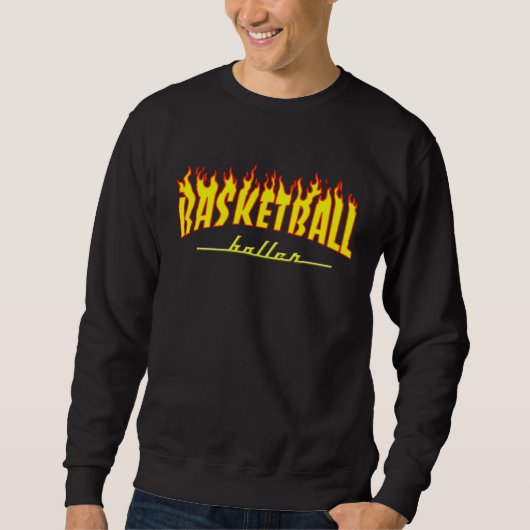 Sweatshirt Basketball Baller on Fire (Devant)