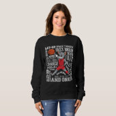 Sweatshirt Basketball  Boys Girls Cute Wolf (Devant entier)