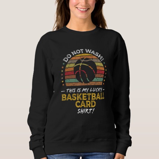 Sweatshirt Basketball Card Collector Quote Graphic (Devant)