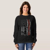 Sweatshirt Basketball Dad American Flag Father s Day 4th Of J (Devant entier)