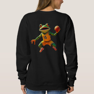 Sweatshirt Basketball Frog femmes sweat-shirt noir dos