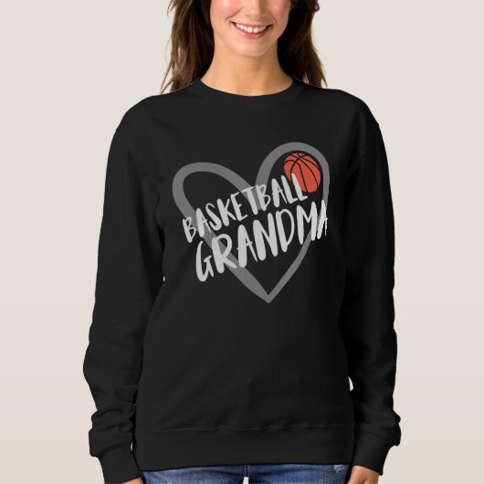 Sweatshirt Basketball Grandma Heart (Devant)