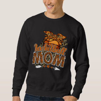 Sweatshirt Basketball Mom Mama Mother's Day Leopard Sport Mom