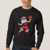 Sweatshirt Basketball Slam Dunk de Noël (Devant)