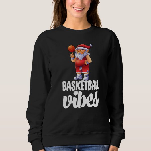 Sweatshirt Basketball Vibes Gnome  Basketball Game Celebratio (Devant)