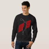 Sweatshirt Basketballer Basketball Hoop Dunking Basketball Ho (Devant entier)