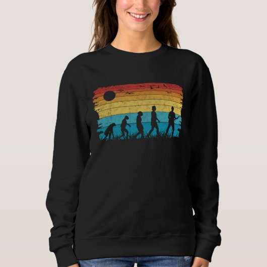 Sweatshirt Bass Guitar Evolution Retro Bass Guitarist Bassist (Devant)