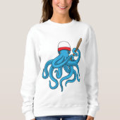 Sweatshirt Basse-balle de pieuvre Baseball (Devant)