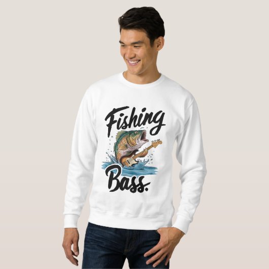 Sweatshirt basse de pêche (Devant entier)