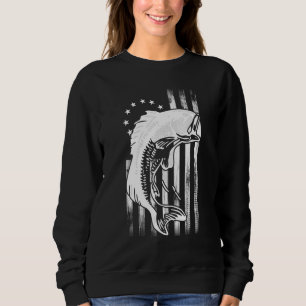 Sweatshirt Basse Pêche Betsy Ross Drapeau Américain Début Pou